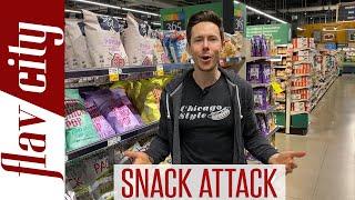 The HEALTHIEST Snack Foods At The Grocery Store - Chips Popcorn & More