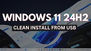 Windows 11 24H2 Clean Install 2024 PC from USB on SSD