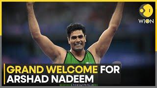 Pakistan Grand welcome for Olympian Arshad Nadeem  World News  WION