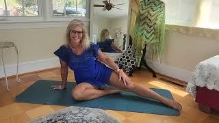 12 MIN STRETCH in dress & pantyhose - for mobility & flexibility  Reba Fitness Over 50