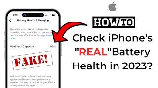 How do you check your iPhones battery health? 2023