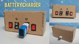 How To Make Battery Charger At HomeHomemade 9 volt Battery Charger  How To Charge Dead 9v Battery