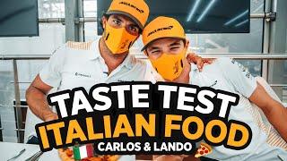 Carlos Sainz and Lando Norris Try Italian Food
