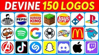 Devine le LOGO en 3 SECONDES  150 Logos Célèbres  Quiz Logos 2024