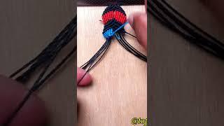 Como hacer #pulseradehilo #macrame #diy #frindship #tutorial #hechoamano #shortvideo