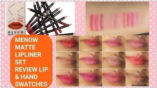 ME NOW SUPER MATTE Lip Liner Review Lip & Hand SwatchesFlipkartME NOW COSMETICSBeautybeam86