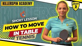 Mastering Table Tennis Movement  One Step Footwork  Killerspin Skill Academy