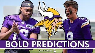 5 BOLD Predictions For The Minnesota Vikings J.J. McCarthy Sitting All Rookie Year?