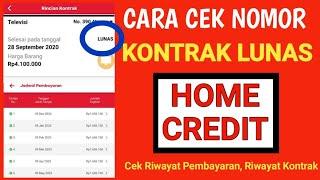 CARA CEK NOMOR KONTRAK HOME CREDIT DARI APLIKASI MY HOME CREDITNomor Kontrak Home Credit #Hci