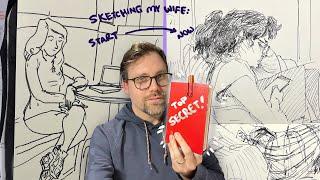 Shh Flip-through peek at my Secret Sketchbook Drawing Skill Exercise & 4 Easy Rules to Start One