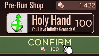 Beating Roblox Doors WITH INFINITE HOLY HAND GRENADE + SUPER HARD MODE