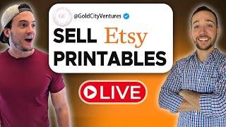 Selling Etsy Printables for Beginners LIVE w Cody