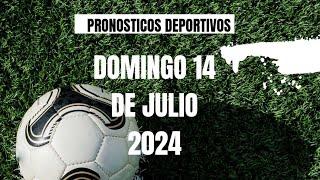 PRONOSTICOS DEPORTIVOS HOY DOMINGO 14 DE JULIO DE 2024 APUESTAS FIJAS PARA HOY