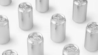 Nendo designs beer can with two pull tabs to create an ideal foam