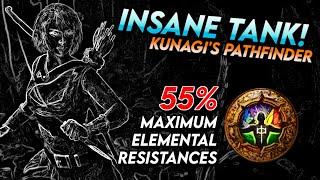 SUPER TANKY w 55% Resistances? @Kunagi_JPs Pathfinder Build - Defensive Layering  Path of Exile