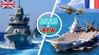 United Kingdom vs France NAVAL POWER Comparison  FLEET STRENGTH. Military Power Comparison 2023