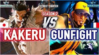 SF6  Kakeru Akuma vs Gunfight Rashid  SF6 High Level Gameplay