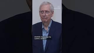 McConnell freezes at Kentucky press conference