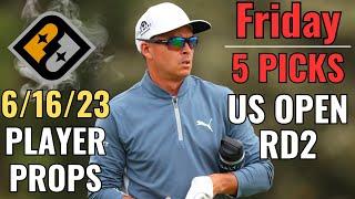 PRIZEPICKS PGA US OPEN ROUND 2 616 FRIDAY CORE PLAYER PROPS RD2