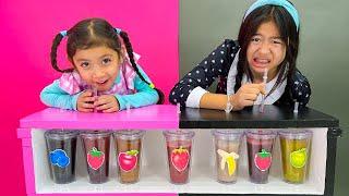 Maddie and Jannies Healthy Fruit Smoothie Challenge for Kids