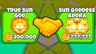 This GOD Tower Combination is AMAZING Bloons TD Battles 2