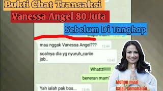 Bukti Chat Transaksi Vanessa Angel 80 Juta Sebelum Ditangkap