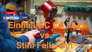 Kettensäge richtig schärfen  TESTBERICHT Stihl Feilenset vs. Einhell GC CS 85 E