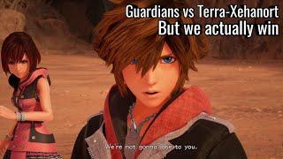 KHIV Sora & Guardians vs Terra-Xehanort Kingdom Hearts 3