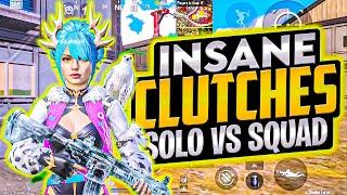 CRAZY SQUAD WIPES ON iPhone 13 - BGMI SOLO VS SQUAD CLUTCHES #iphone13