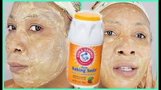 SOFTEN YOUR FACE AND LOOK TEN YEARS YOUNGER USING THIS AMAZING BAKING SODA FACE MASK AMAZING RESULT