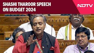 Shashi Tharoor Lok Sabha Speech On Budget 2024 BJP Has Run Out Of Ideas