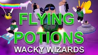 All Flying Potions ‍️Wacky Wizards‍️ Roblox How to fly