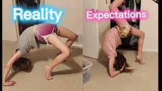 Reality vs expectation gymnastics challenge