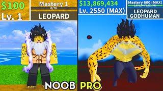 Beating Blox Fruits as New Lucci Update20? Leopard Noob to Pro Lvl 1 to Max Full Ghoul v4 Awakening
