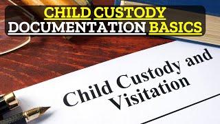 Proper Documentation in Child Custody