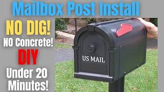 How to Easily Install a Mailbox Post No Digging No Concrete