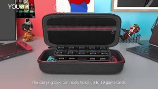 Younik Portable Switch Case with 16 accessories