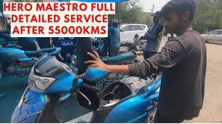 Hero Scooter service  full Service  #hero  #heromaestro