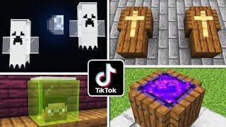 ЭТИ ПОСТРОЙКИ ИЗ ТИК ТОКА СЛОМАЮТ ВАШ МАЙНКРАФТ ХЭЛЛОУИН СЛОМАННЫЙ MINECRAFT КРАФТИНГ ТРОЛЛИНГ