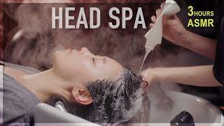 ASMR  Head Spa and Scalp Massage for Your Deep Sleep. 3h compilation