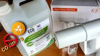 Cheap NANO SPRAY MACHINE K5 model ■ ECO-VER SANITIZER & DISINFECTANT multi purpose 5 litres