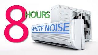 8 Hours Air Conditioner White Noise BLACK SCREEN