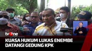 Kuasa Hukum Lukas Enembe Datangi Gedung KPK  Kabar Pagi tvOne