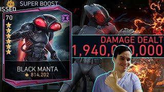 6 Star Black Manta Does 2 Bil DMG No Raven Injustice 2 Mobile