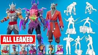 New TMNT & All LEAKED Skins Emotes Cosmetics Update 28.20 Shredder Master Splinter FREE Krang