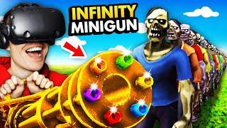 Destroying ZOMBIE APOCALYPSE With INFINITY MINIGUN