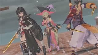 Velvet gives Laphicet the boot... blade Tales of Berseria