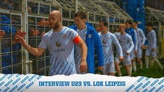 Interview nach dem U23-Spiel bei Lok Leipzig  Regionalliga Nordost