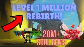 Rebirthing at Level 1 Million  Giant Simulator Classic Roblox