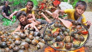 Primitive Technology - Kmeng Prey - Cooking Snails